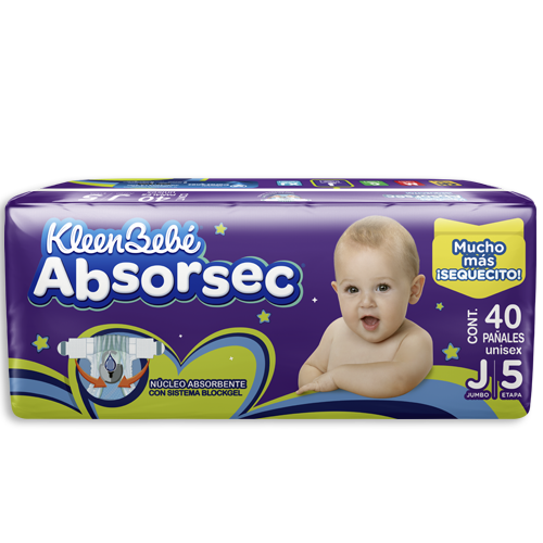 KleenBebé® Absorsec®  J Jumbo Etapa 5