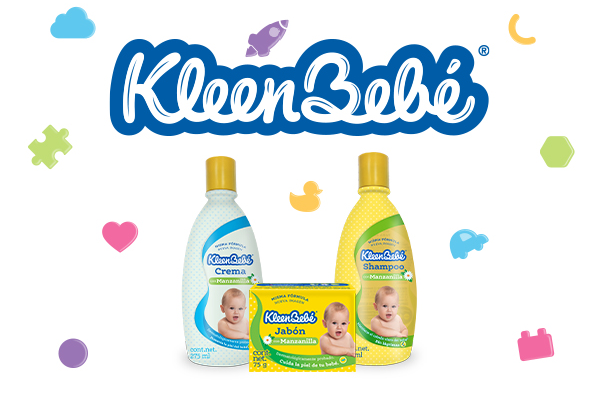 KleenBebé® Suavelastic® Cuida y mantén el tono natural del cabello de tu bebé con Shampoo KleenBebé®, que por su extracto de manzanilla y aloe vera, ayuda a proteger y eliminar impurezas dejándolo suave, sedoso y manejable por más tiempo.