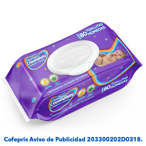 Las Toallitas Húmedas Comodisec®, ayudan a limpiar suavemente la piel de tu bebé gracias a que están hechas con vitamina E y manzanilla, además tienen glicerina que ayuda a mantener hidratada la piel de tu bebé.